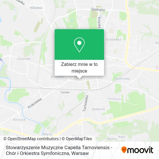 Mapa Stowarzyszenie Muzyczne Capella Tarnoviensis - Chór i Orkiestra Symfoniczna