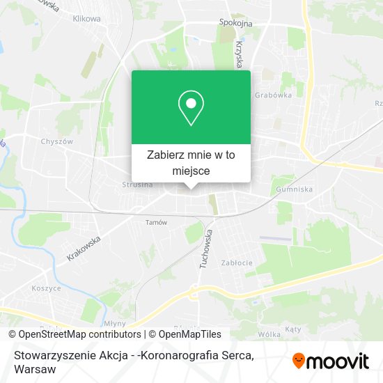 Mapa Stowarzyszenie Akcja - -Koronarografia Serca