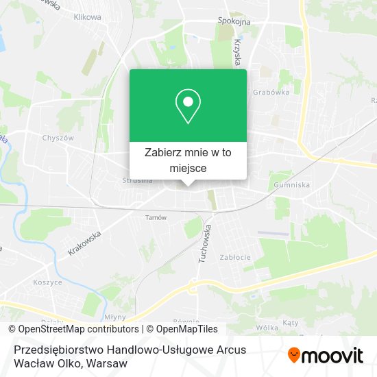 Mapa Przedsiębiorstwo Handlowo-Usługowe Arcus Wacław Olko