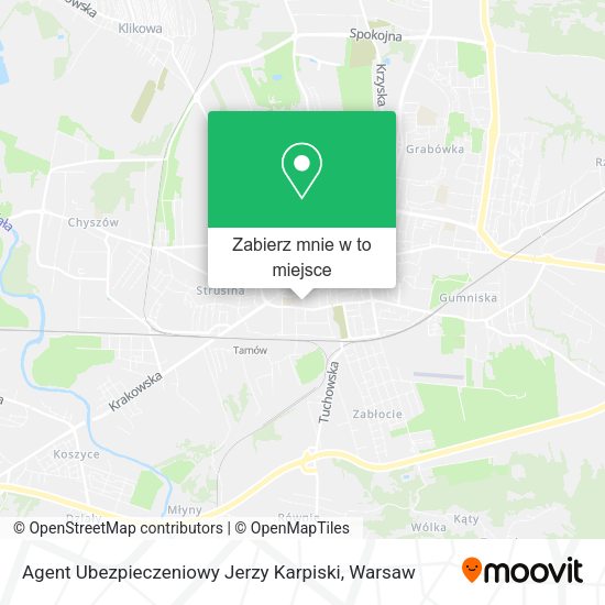 Mapa Agent Ubezpieczeniowy Jerzy Karpiski