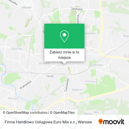 Mapa Firma Handlowo Usługowa Euro Mix s.c.