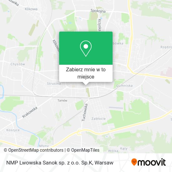 Mapa NMP Lwowska Sanok sp. z o.o. Sp.K