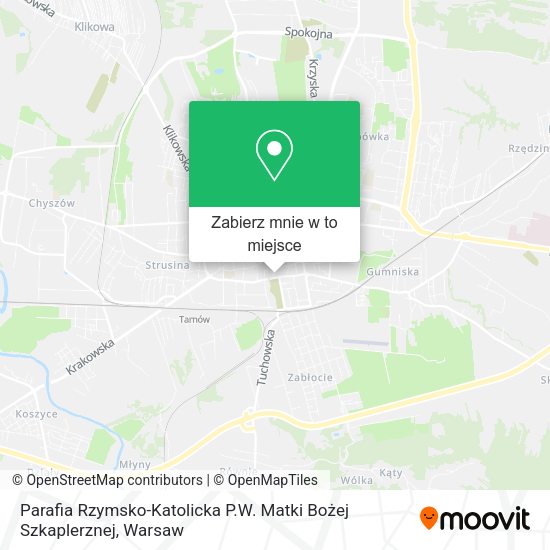 Mapa Parafia Rzymsko-Katolicka P.W. Matki Bożej Szkaplerznej