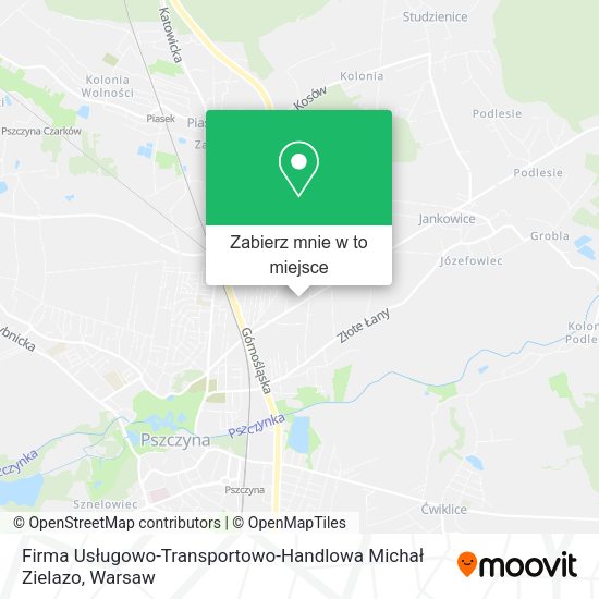 Mapa Firma Usługowo-Transportowo-Handlowa Michał Zielazo