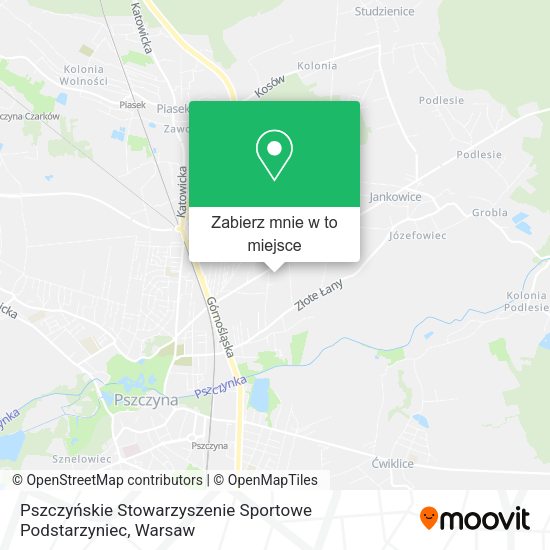 Mapa Pszczyńskie Stowarzyszenie Sportowe Podstarzyniec