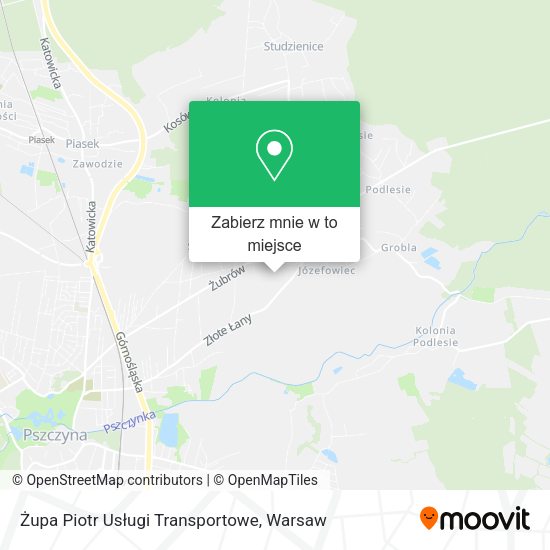 Mapa Żupa Piotr Usługi Transportowe