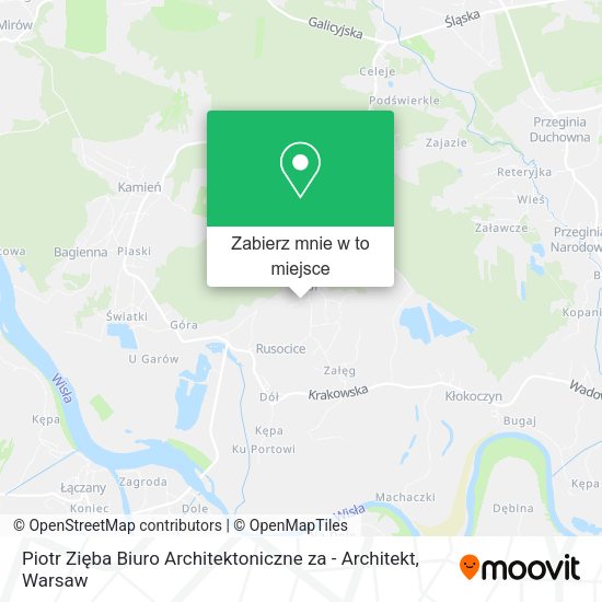 Mapa Piotr Zięba Biuro Architektoniczne za - Architekt