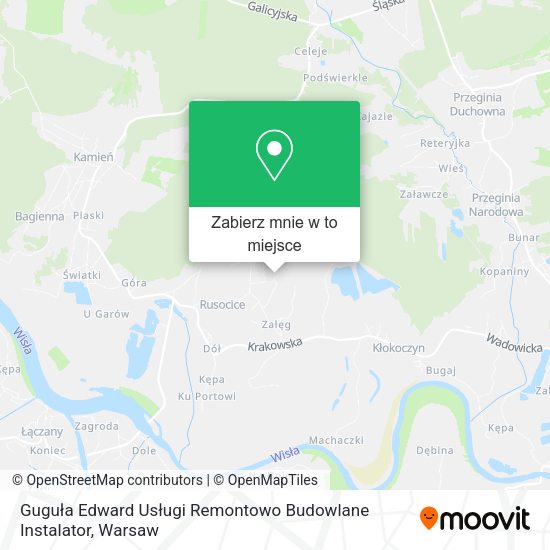 Mapa Guguła Edward Usługi Remontowo Budowlane Instalator