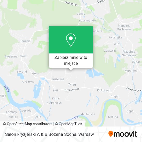 Mapa Salon Fryzjerski A & B Bożena Socha