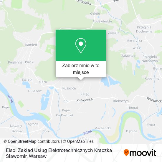 Mapa Elsol Zakład Usług Elektrotechnicznych Kraczka Sławomir