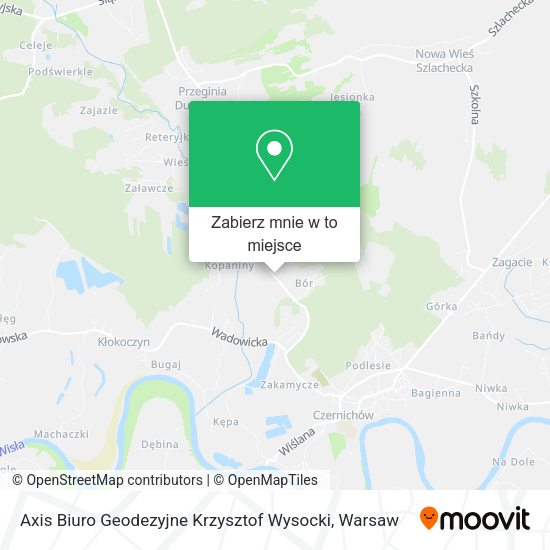 Mapa Axis Biuro Geodezyjne Krzysztof Wysocki