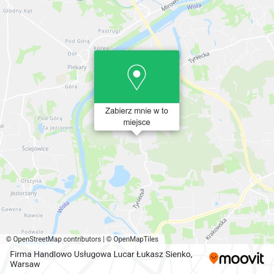 Mapa Firma Handlowo Usługowa Lucar Łukasz Sienko