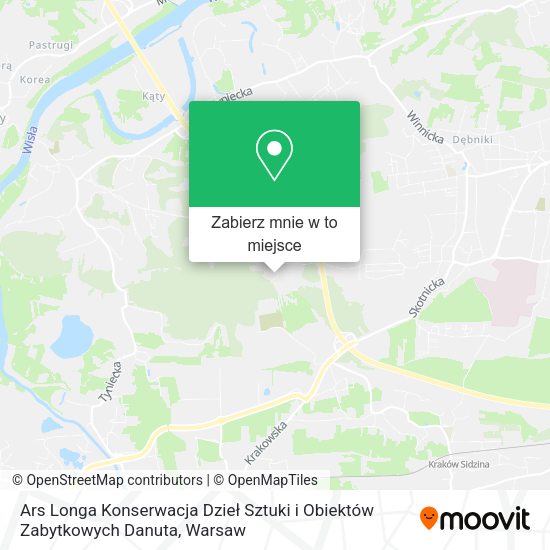 Mapa Ars Longa Konserwacja Dzieł Sztuki i Obiektów Zabytkowych Danuta