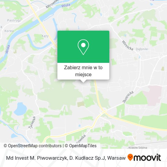 Mapa Md Invest M. Piwowarczyk, D. Kudłacz Sp.J