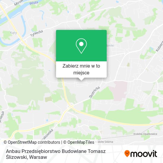 Mapa Anbau Przedsiębiorstwo Budowlane Tomasz Ślizowski