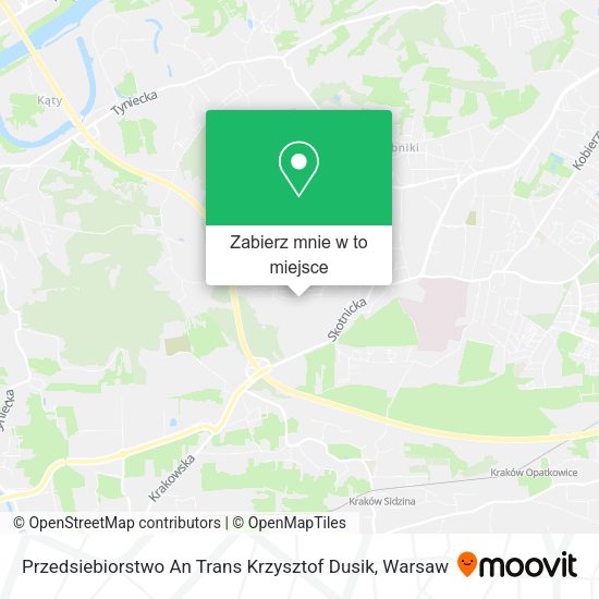 Mapa Przedsiebiorstwo An Trans Krzysztof Dusik