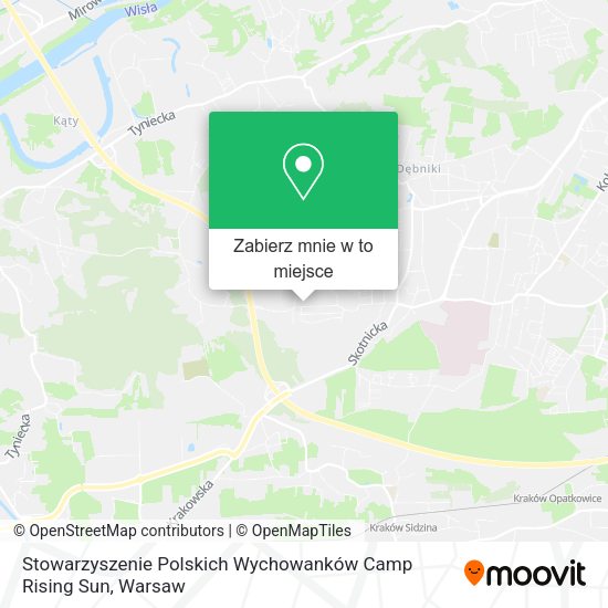 Mapa Stowarzyszenie Polskich Wychowanków Camp Rising Sun