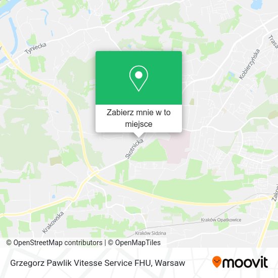 Mapa Grzegorz Pawlik Vitesse Service FHU