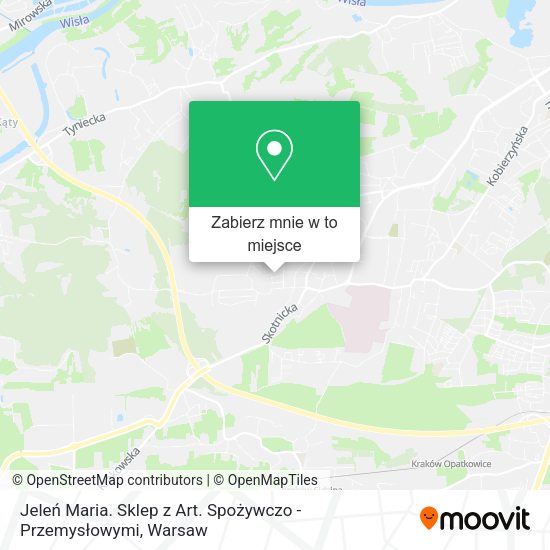 Mapa Jeleń Maria. Sklep z Art. Spożywczo - Przemysłowymi