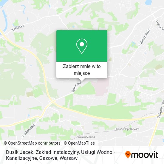 Mapa Dusik Jacek. Zakład Instalacyjny, Usługi Wodno - Kanalizacyjne, Gazowe