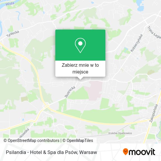 Mapa Psilandia - Hotel & Spa dla Psów