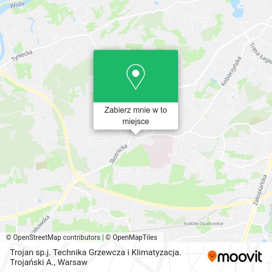 Mapa Trojan sp.j. Technika Grzewcza i Klimatyzacja. Trojański A.