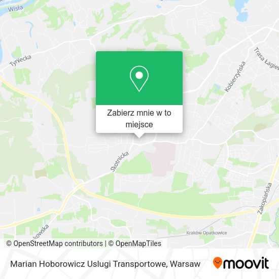 Mapa Marian Hoborowicz Uslugi Transportowe