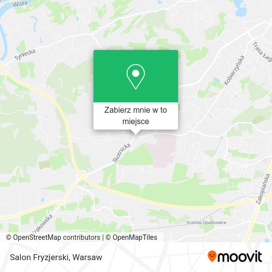 Mapa Salon Fryzjerski