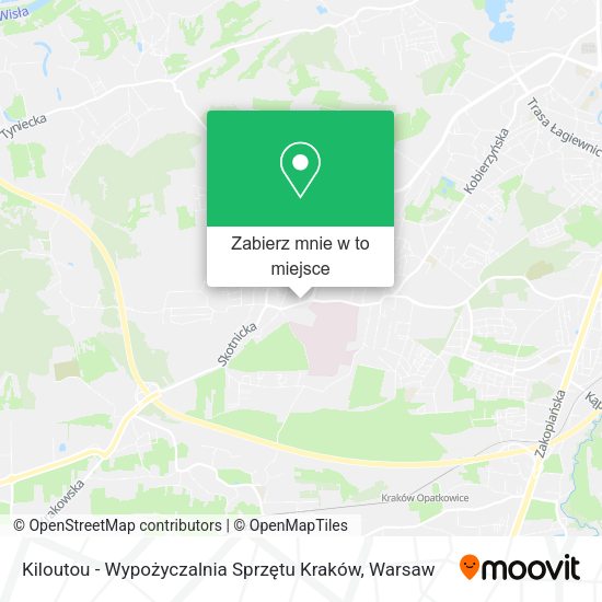 Mapa Kiloutou - Wypożyczalnia Sprzętu Kraków