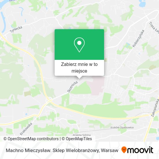 Mapa Machno Mieczysław. Sklep Wielobranżowy