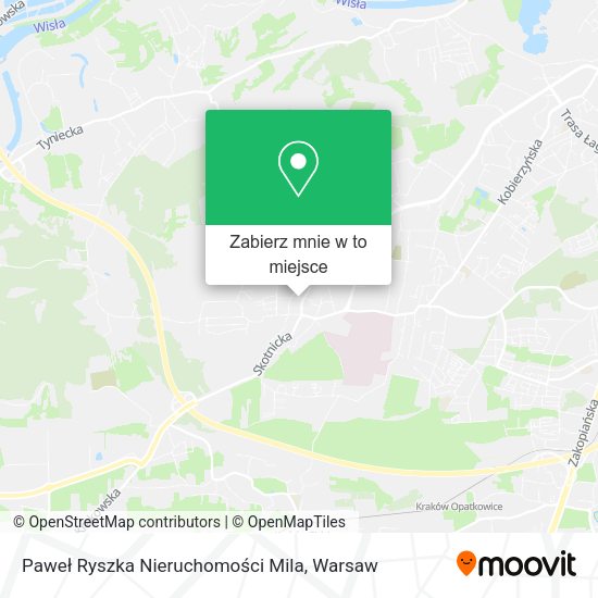 Mapa Paweł Ryszka Nieruchomości Mila