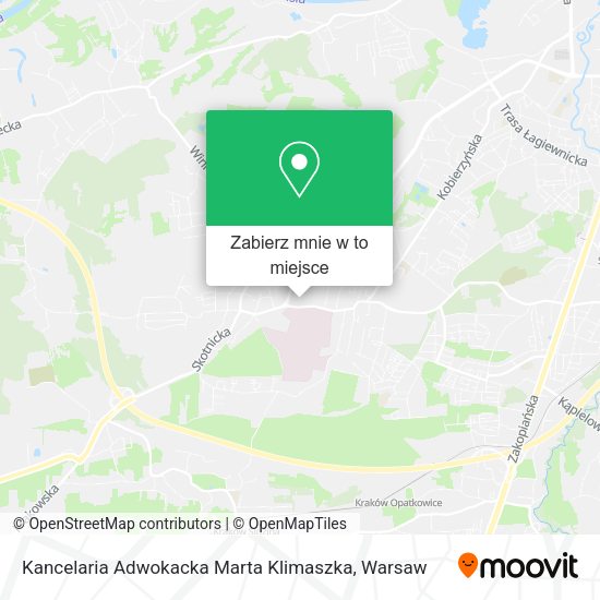 Mapa Kancelaria Adwokacka Marta Klimaszka