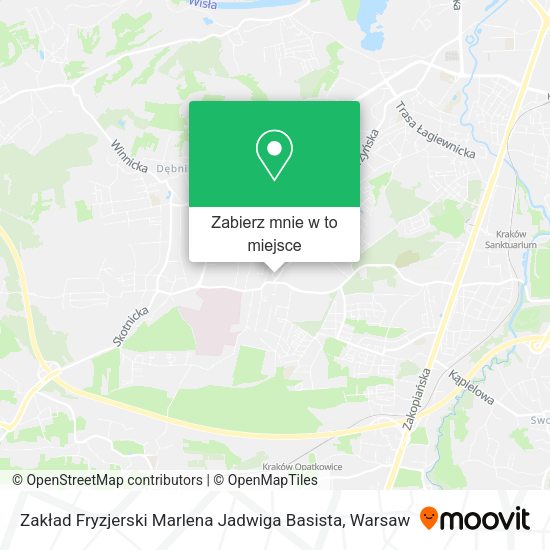 Mapa Zakład Fryzjerski Marlena Jadwiga Basista