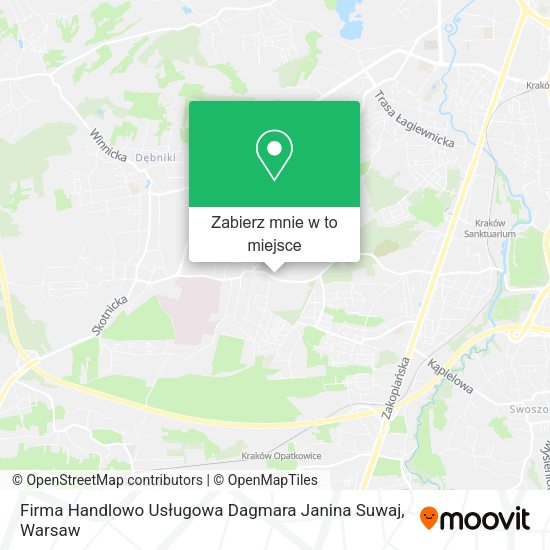 Mapa Firma Handlowo Usługowa Dagmara Janina Suwaj