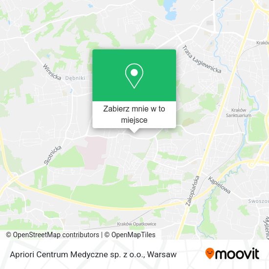 Mapa Apriori Centrum Medyczne sp. z o.o.