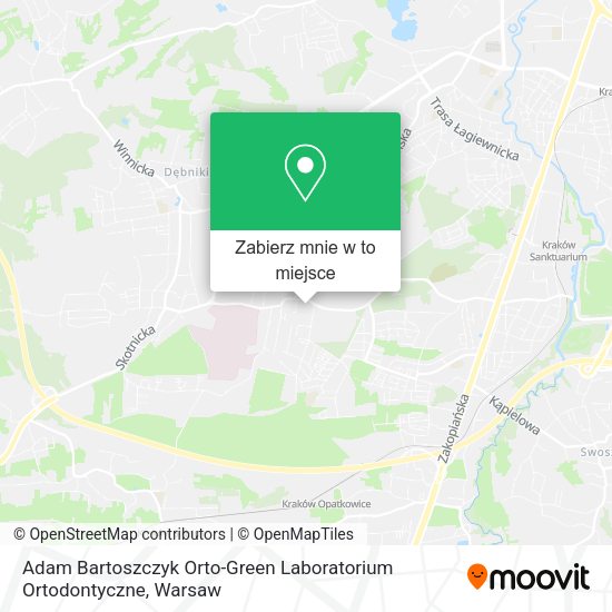 Mapa Adam Bartoszczyk Orto-Green Laboratorium Ortodontyczne