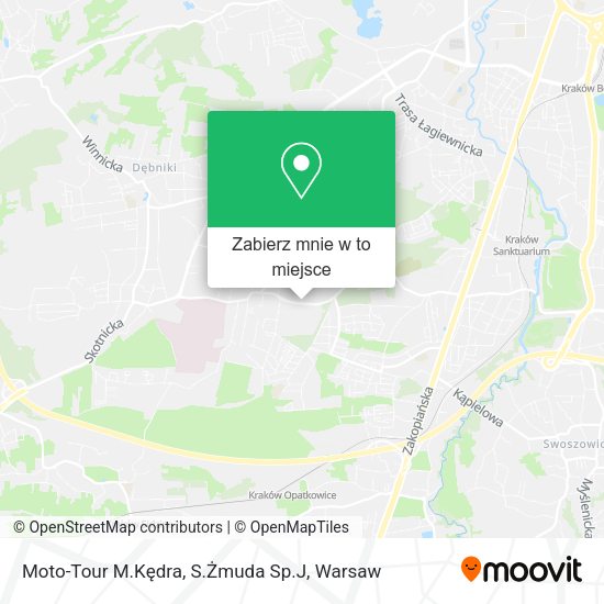 Mapa Moto-Tour M.Kędra, S.Żmuda Sp.J