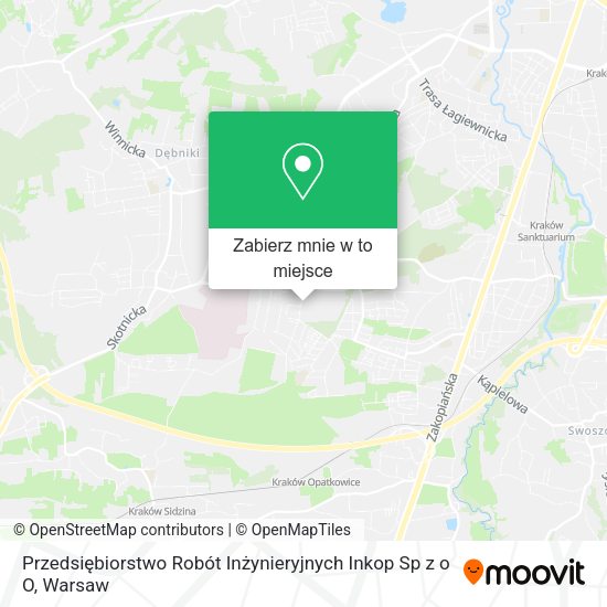 Mapa Przedsiębiorstwo Robót Inżynieryjnych Inkop Sp z o O