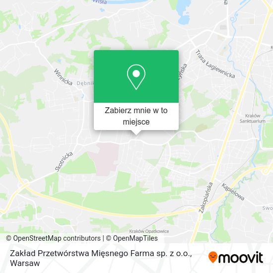 Mapa Zakład Przetwórstwa Mięsnego Farma sp. z o.o.