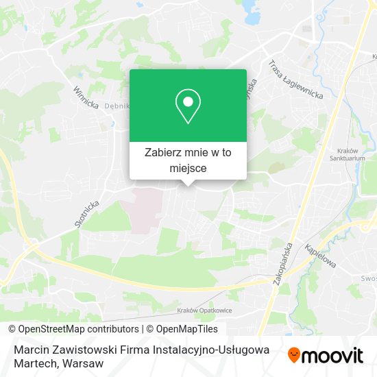 Mapa Marcin Zawistowski Firma Instalacyjno-Usługowa Martech