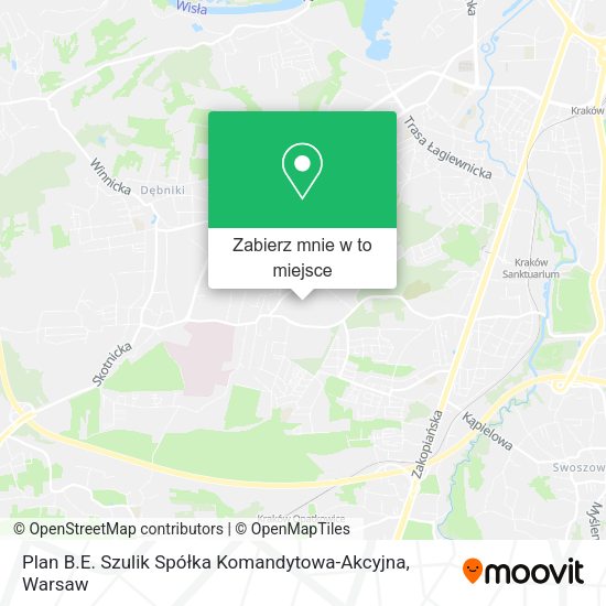 Mapa Plan B.E. Szulik Spółka Komandytowa-Akcyjna