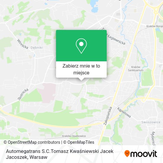 Mapa Automegatrans S.C.Tomasz Kwaśniewski Jacek Jacoszek