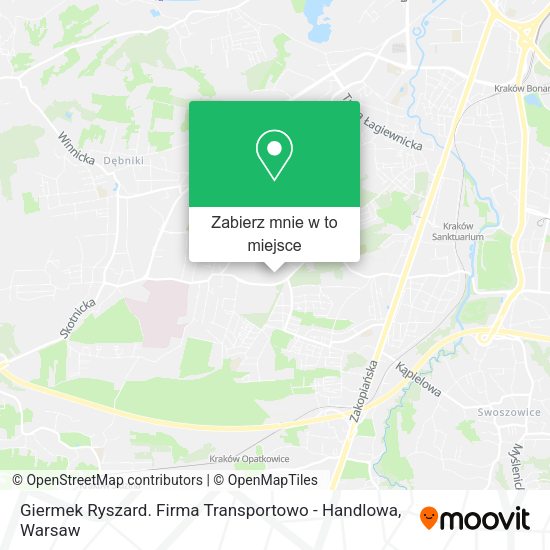 Mapa Giermek Ryszard. Firma Transportowo - Handlowa