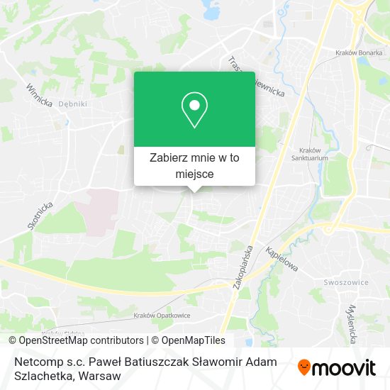 Mapa Netcomp s.c. Paweł Batiuszczak Sławomir Adam Szlachetka