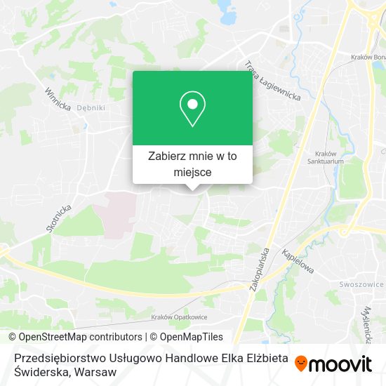 Mapa Przedsiębiorstwo Usługowo Handlowe Elka Elżbieta Świderska