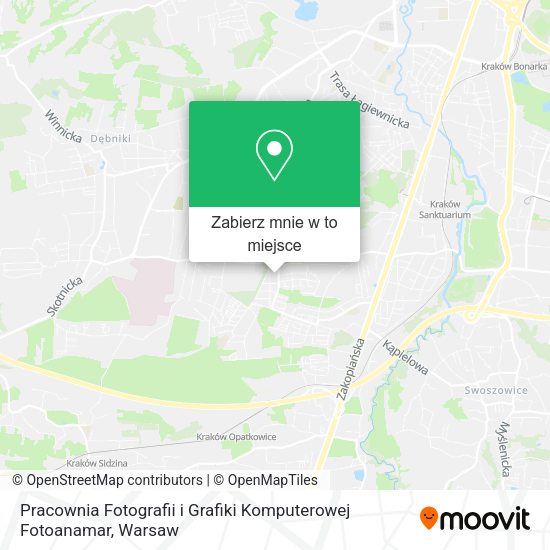 Mapa Pracownia Fotografii i Grafiki Komputerowej Fotoanamar