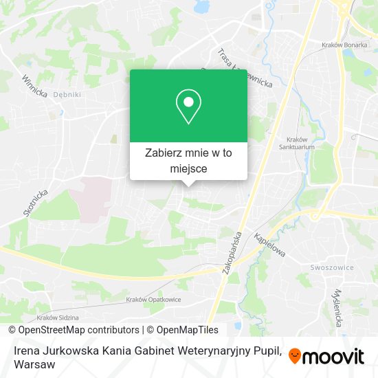 Mapa Irena Jurkowska Kania Gabinet Weterynaryjny Pupil