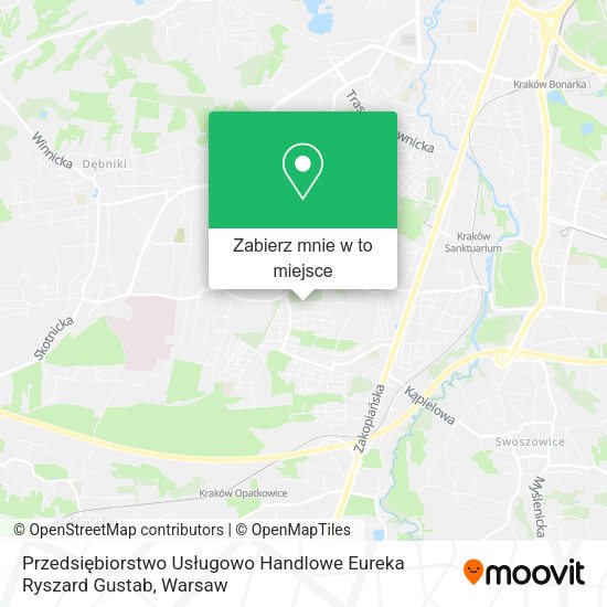 Mapa Przedsiębiorstwo Usługowo Handlowe Eureka Ryszard Gustab