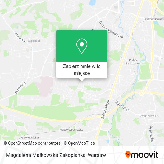 Mapa Magdalena Małkowska Zakopianka