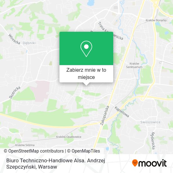 Mapa Biuro Techniczno-Handlowe Alsa. Andrzej Szepczyński